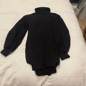 Monaco Black Ribbed Dress